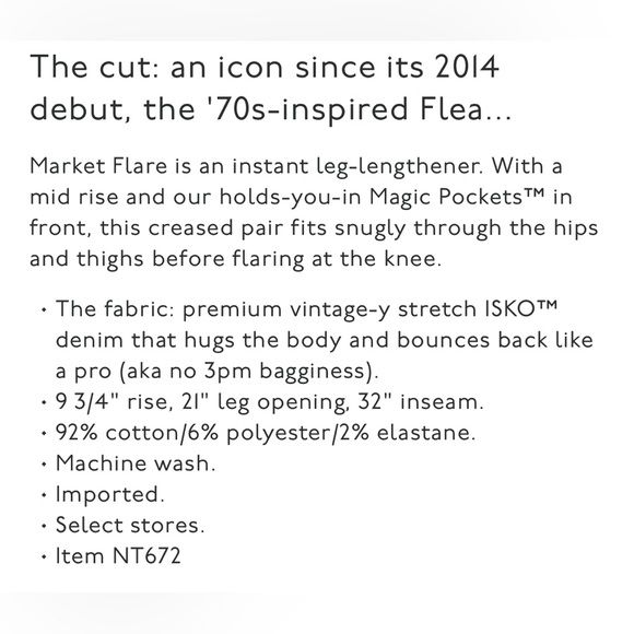 Madewell The Flea Market Flare Petite Jean - Picture 9 of 10